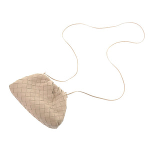 新品同様 ボッテガ ヴェネタ ザポーチ レザー ピンク  ショルダーバッグ 0760-2【中古】BOTTEGAVENETA