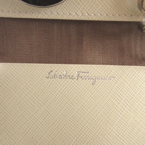 美品 サルヴァトーレ フェラガモ ガンチーニ レザー ホワイト 白 6連 キーケース 0028【中古】Salvatore Ferragamo