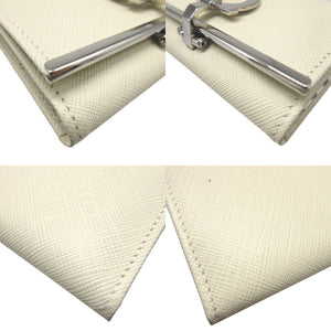 美品 サルヴァトーレ フェラガモ ガンチーニ レザー ホワイト 白 6連 キーケース 0028【中古】Salvatore Ferragamo