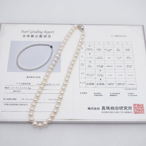 美品 アコヤ真珠 8-8.5ｍｍ ネックレス あこや真珠/シルバー925 パール アクセサリー 0054【中古】