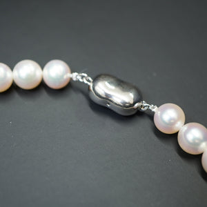 美品 アコヤ真珠 8-8.5ｍｍ ネックレス あこや真珠/シルバー925 パール アクセサリー 0054【中古】