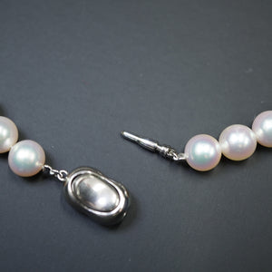 美品 アコヤ真珠 8-8.5ｍｍ ネックレス あこや真珠/シルバー925 パール アクセサリー 0054【中古】