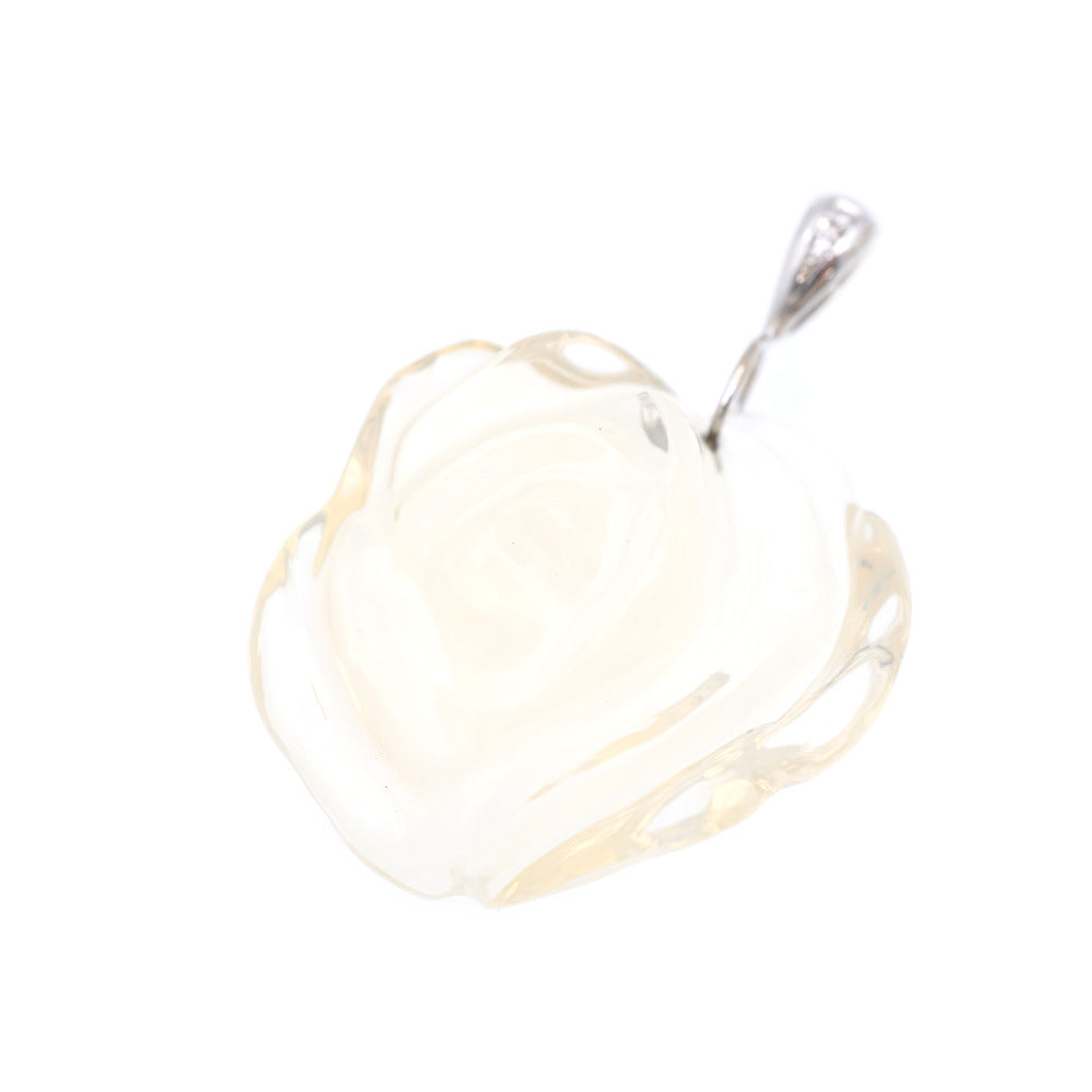 美品 天然オパール109.08ct / ダイヤ0.04ct / K18WG ペンダント トップ ホワイトゴールド/オパール/ダイヤモンド ジュエリー 0060【中古】レディース