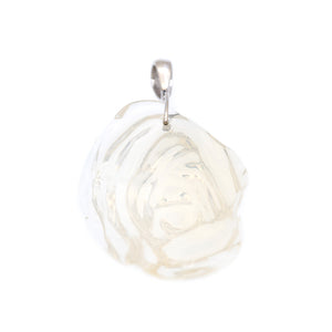 美品 天然オパール109.08ct / ダイヤ0.04ct / K18WG ペンダント トップ ホワイトゴールド/オパール/ダイヤモンド ジュエリー 0060【中古】レディース