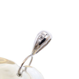 美品 天然オパール109.08ct / ダイヤ0.04ct / K18WG ペンダント トップ ホワイトゴールド/オパール/ダイヤモンド ジュエリー 0060【中古】レディース