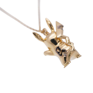 新品同様 ティファニー ダニエルアーシャム ポケモン コラボ ピカチュウ K18YG/ダイヤモンド ネックレス 750YG ゴールド ダイヤ ジュエリー 0087【中古】TIFFANY&Co.