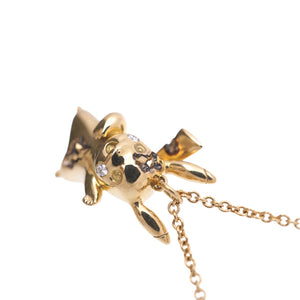 新品同様 ティファニー ダニエルアーシャム ポケモン コラボ ピカチュウ K18YG/ダイヤモンド ネックレス 750YG ゴールド ダイヤ ジュエリー 0087【中古】TIFFANY&Co.