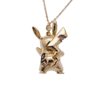 新品同様 ティファニー ダニエルアーシャム ポケモン コラボ ピカチュウ K18YG/ダイヤモンド ネックレス 750YG ゴールド ダイヤ ジュエリー 0087【中古】TIFFANY&Co.