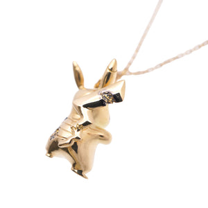 新品同様 ティファニー ダニエルアーシャム ポケモン コラボ ピカチュウ K18YG/ダイヤモンド ネックレス 750YG ゴールド ダイヤ ジュエリー 0087【中古】TIFFANY&Co.