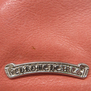 美品 クロムハーツ チェンジパース ロジウム金具 ダガーチャーム レザー ピンク コインケース 財布 0098【中古】Chrome Hearts