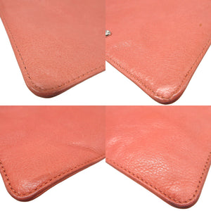 美品 クロムハーツ チェンジパース ロジウム金具 ダガーチャーム レザー ピンク コインケース 財布 0098【中古】Chrome Hearts