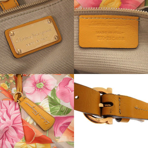 新品同様 サルヴァトーレフェラガモ ガンチーニ フラワー柄 レザー ナイロン マルチカラー ショルダーバッグ 0125【中古】Salvatore Ferragamo