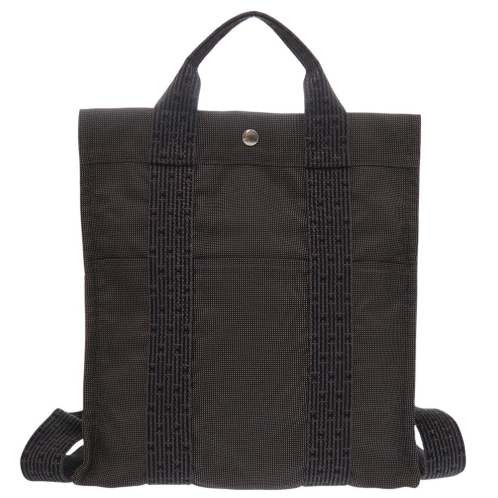 美品 エルメス エールライン アドMM ナイロンキャンバス グレー リュック デイパック 0178【中古】HERMES