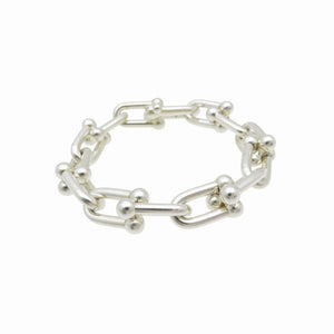 ティファニー ハードウェア リンク ミディアム ブレスレット シルバー925 アクセサリー 0221【中古】TIFFANY&Co. メンズ レディース ユニセックス