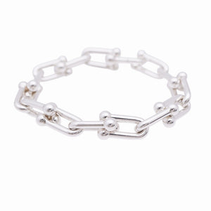 美品 ティファニー ハードウェア リンク ラージ シルバー925 ブレスレット アクセサリー 0222【中古】TIFFANY&Co. メンズ