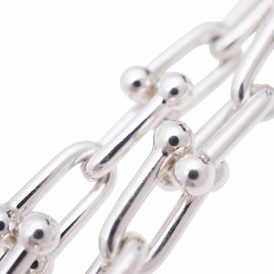 美品 ティファニー ハードウェア リンク ラージ シルバー925 ブレスレット アクセサリー 0222【中古】TIFFANY&Co. メンズ