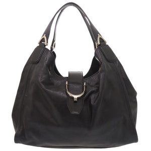 グッチ 296856 レザー ブラック ハンドバッグ 黒 0244【中古】GUCCI
