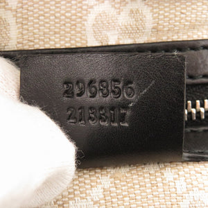 グッチ 296856 レザー ブラック ハンドバッグ 黒 0244【中古】GUCCI