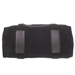 美品 ハンティングワールド キャンバス ブラック ボストンバッグ 0259【中古】HUNTING WORLD メンズ