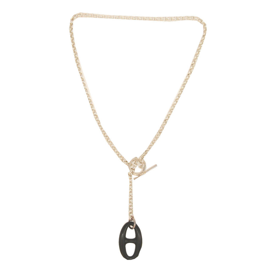 新品同様 エルメス シェーヌダンクルチャーム シルバー925 シルバー ネックレス 0271【中古】HERMES