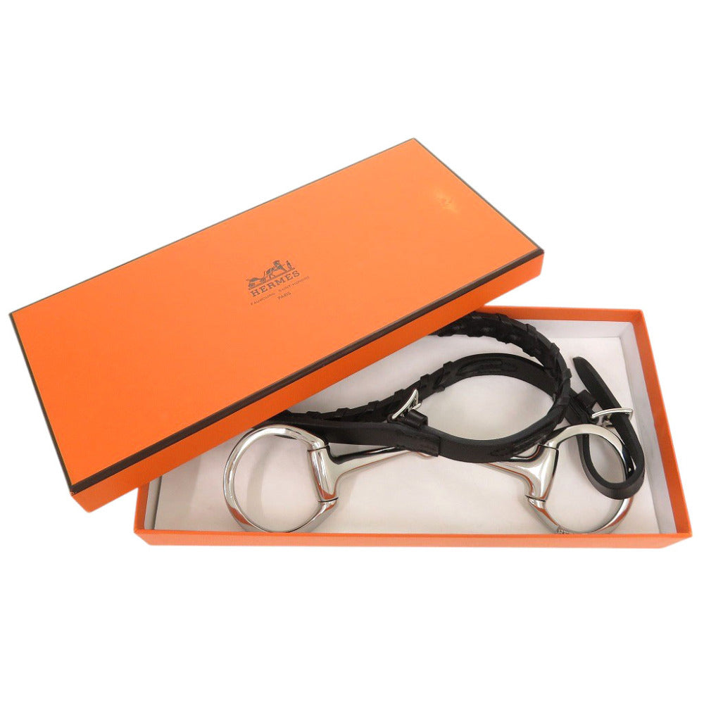 美品 エルメス ホースビットバックル ヴォースイフト ブラック ホースビット金具 □O刻印(2011年製) ベルト 0273【中古】HERMES