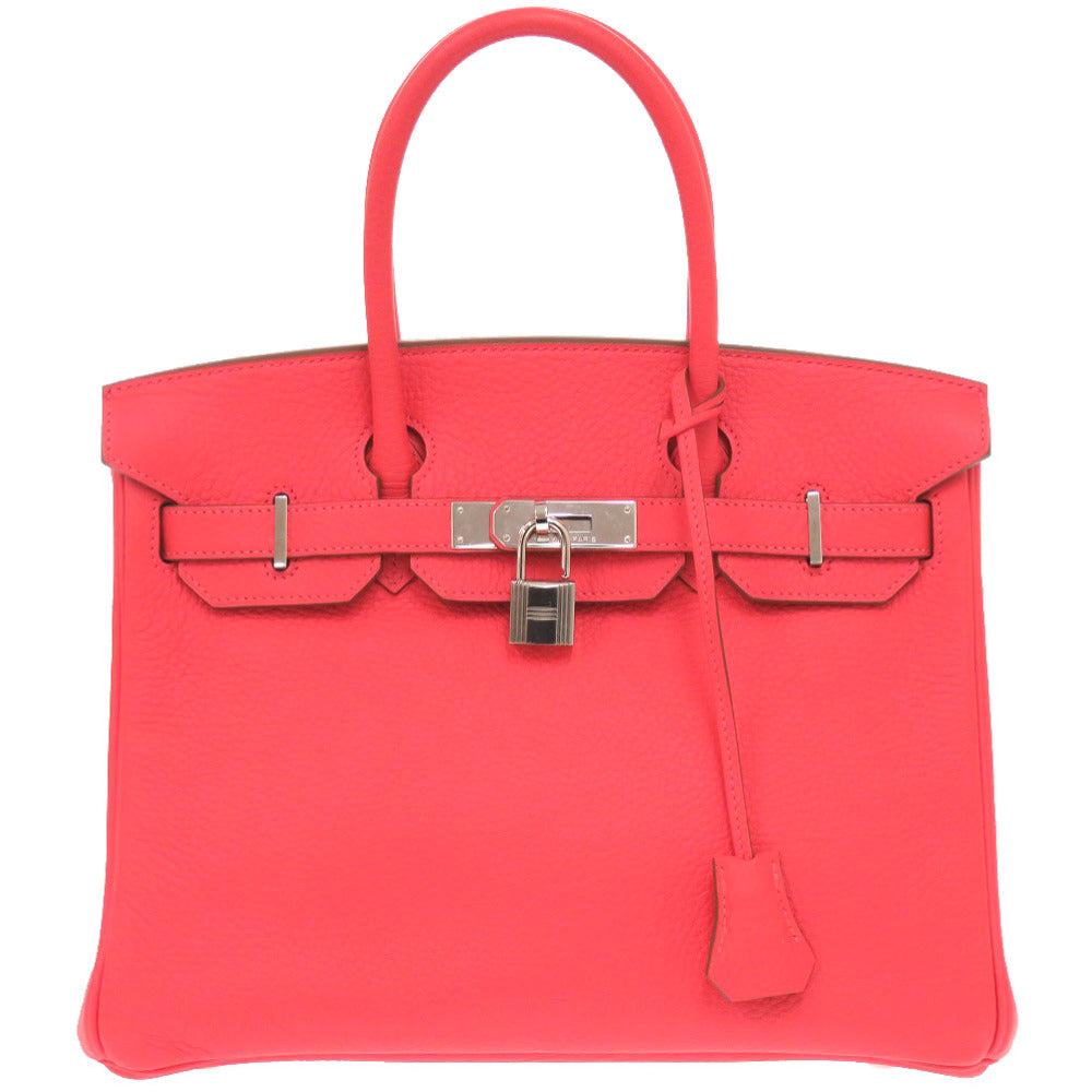 新品同様 エルメス バーキン30 トリヨンクレマンス ローズジャイプール □R刻印 ハンドバッグ 0302 【中古】 HERMES