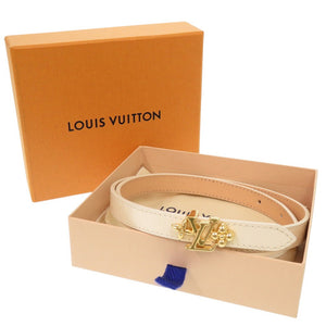 新品同様 ルイ ヴィトン LV グラム 15MM リバーシブル M8489 パテントレザー エクリュ ベルト LV 0326【中古】LOUIS VUITTON