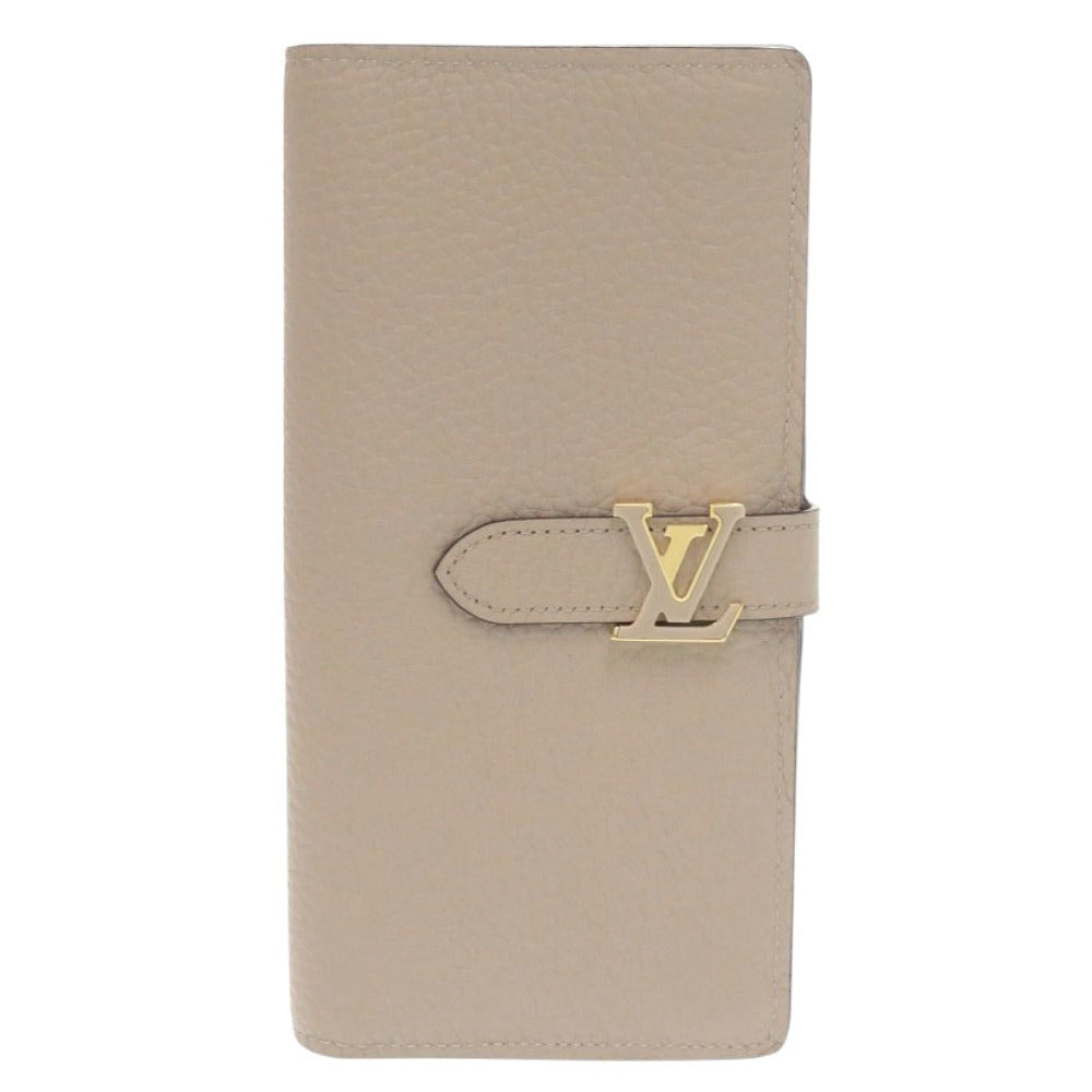 新品同様 ルイ ヴィトン ヴェルティカル ウォレット M81367 トリヨンレザー ガレ 長財布 ベージュ LV 0773【中古】LOUIS VUITTON