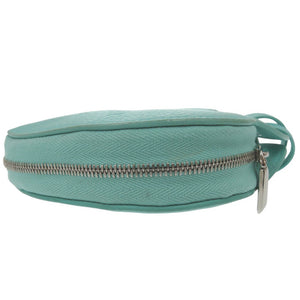 ティファニー リターントゥティファニー コインケース ポーチハート型 ロゴ トリヨン ブルー 0366【中古】TIFFANY&Co.