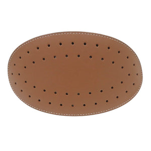 新品同様 デルボー パン ミニバケット レザー/キャンバス ブラウン 2wayハンドバッグ 0385【中古】DELVAUX ピンミニバケット