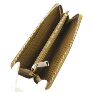 美品 ボッテガヴェネタ イントレチャート レザー ブラウン ラウンドファスナー 長財布 茶 0387【中古】BOTTEGAVENETA