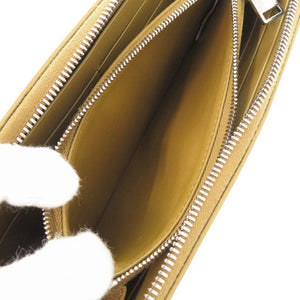 美品 ボッテガヴェネタ イントレチャート レザー ブラウン ラウンドファスナー 長財布 茶 0387【中古】BOTTEGAVENETA