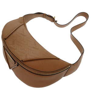 新品同様 ヴェルサーチ Vグレカ ボディバッグ ベルトバッグ ショルダーバッグ 1006888 1A04605 レザー ブラウン 0409【中古】VERSACE