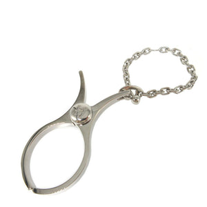 新品同様 エルメス フィロー メタル シルバー グローブホルダー 0412【中古】HERMES