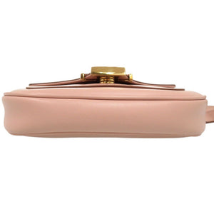 新品同様 トッズ T タイムレス ショルダーバッグ T timeless bum bag ピンクベージュ レザー ピンク 0419【中古】TOD’S