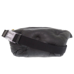 美品 メゾン マルジェラ グラムスラム S61WB0000 レザー ブラック ボディバッグ 黒 0420【中古】Maison Margiela