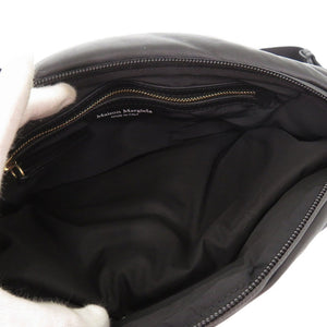 美品 メゾン マルジェラ グラムスラム S61WB0000 レザー ブラック ボディバッグ 黒 0420【中古】Maison Margiela