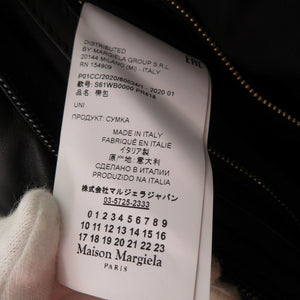 美品 メゾン マルジェラ グラムスラム S61WB0000 レザー ブラック ボディバッグ 黒 0420【中古】Maison Margiela