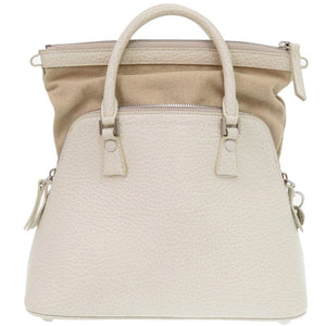 美品 メゾン マルジェラ 5AC レザー ホワイト S56WG0082 2WAYショルダーバッグ ハンドバッグ 0421【中古】Maison Margiela