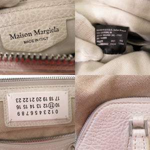 美品 メゾン マルジェラ 5AC レザー ホワイト S56WG0082 2WAYショルダーバッグ ハンドバッグ 0421【中古】Maison Margiela