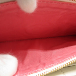 新品同様 グッチ レポム アップル ハート 663924 リンゴ GGスプリーム レザー ベージュ ホワイト 白 ラウンドファスナー長財布 財布 0427【中古】GUCCI