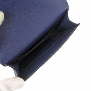 新品同様 エルメス ロウリス ミニ コインケース エバーカラー ブルーサフィール ブルーゼフィール Z刻印(2021年製) 青 0441【中古】HERMES