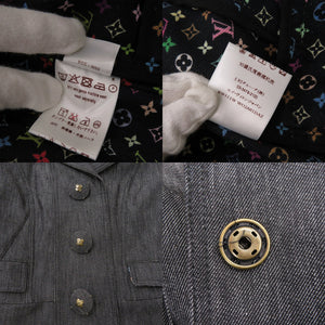 新品同様 ルイ ヴィトン ブラックデニム モノグラム マルチ デニム ブラック セットアップ LV 0447【中古】LOUIS VUITTON