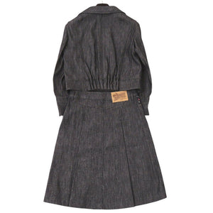 新品同様 ルイ ヴィトン ブラックデニム モノグラム マルチ デニム ブラック セットアップ LV 0447【中古】LOUIS VUITTON