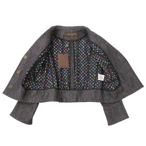 新品同様 ルイ ヴィトン ブラックデニム モノグラム マルチ デニム ブラック セットアップ LV 0447【中古】LOUIS VUITTON