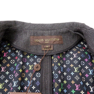 新品同様 ルイ ヴィトン ブラックデニム モノグラム マルチ デニム ブラック セットアップ LV 0447【中古】LOUIS VUITTON