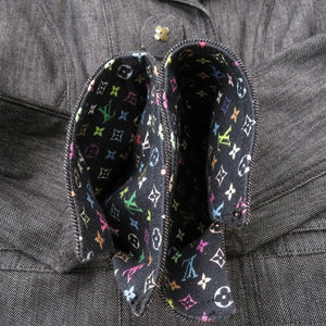 新品同様 ルイ ヴィトン ブラックデニム モノグラム マルチ デニム ブラック セットアップ LV 0447【中古】LOUIS VUITTON