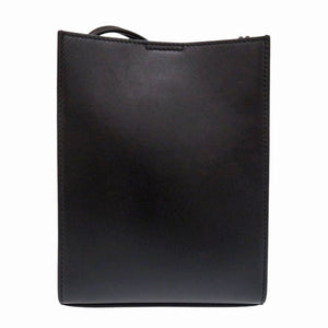 美品 ジルサンダー タングル SM レザー ブラック ショルダーバッグ 黒 0461【中古】JIL SANDER