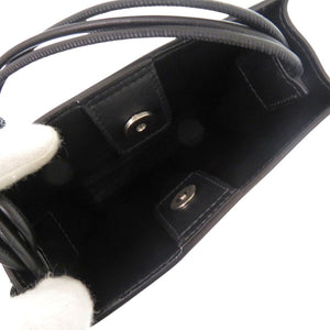 美品 ジルサンダー タングル SM レザー ブラック ショルダーバッグ 黒 0461【中古】JIL SANDER