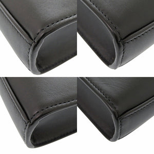 美品 ジルサンダー タングル SM レザー ブラック ショルダーバッグ 黒 0461【中古】JIL SANDER